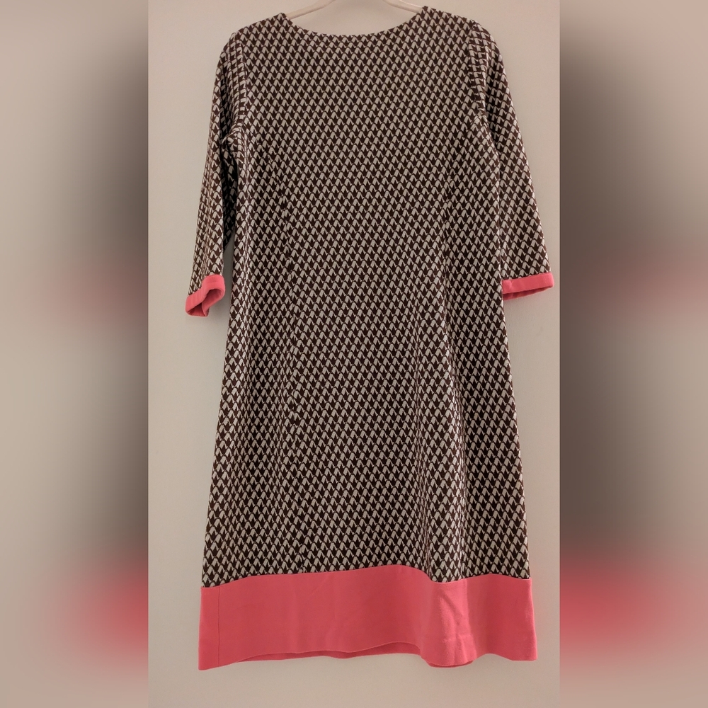 Lilly Pulitzer On Trend Chocolate Brown And Pink A Line Dress. Size S.